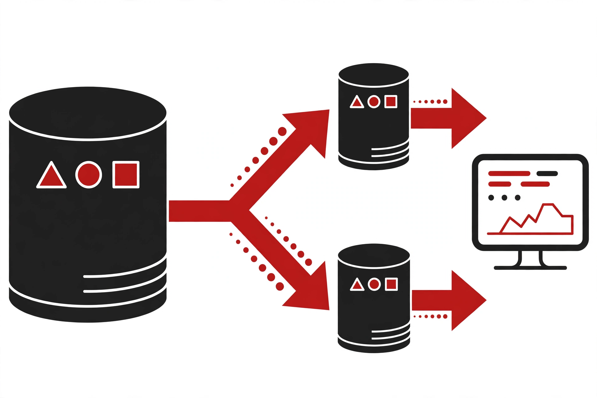 Laravel 13.38 database replica sync illustration