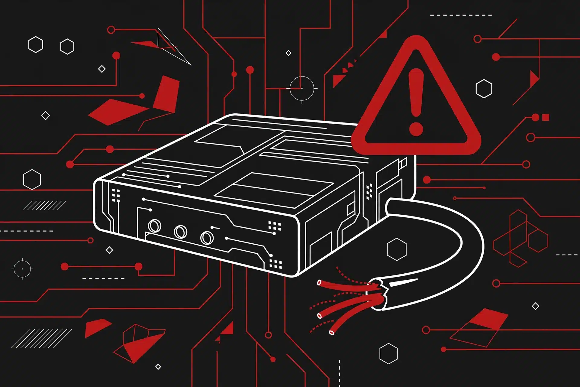 Illustration of a server with a broken connection: 502 bad gateway nginx error