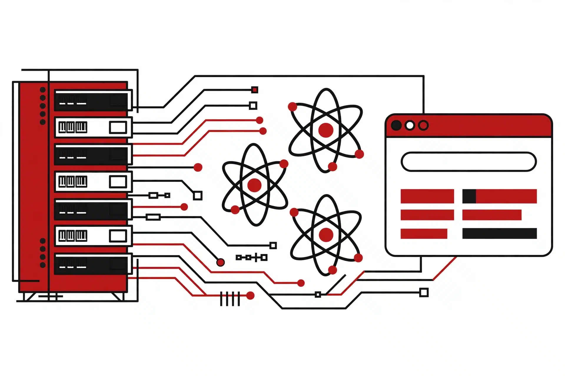 React Server Components explained with a server-to-browser rendering diagram