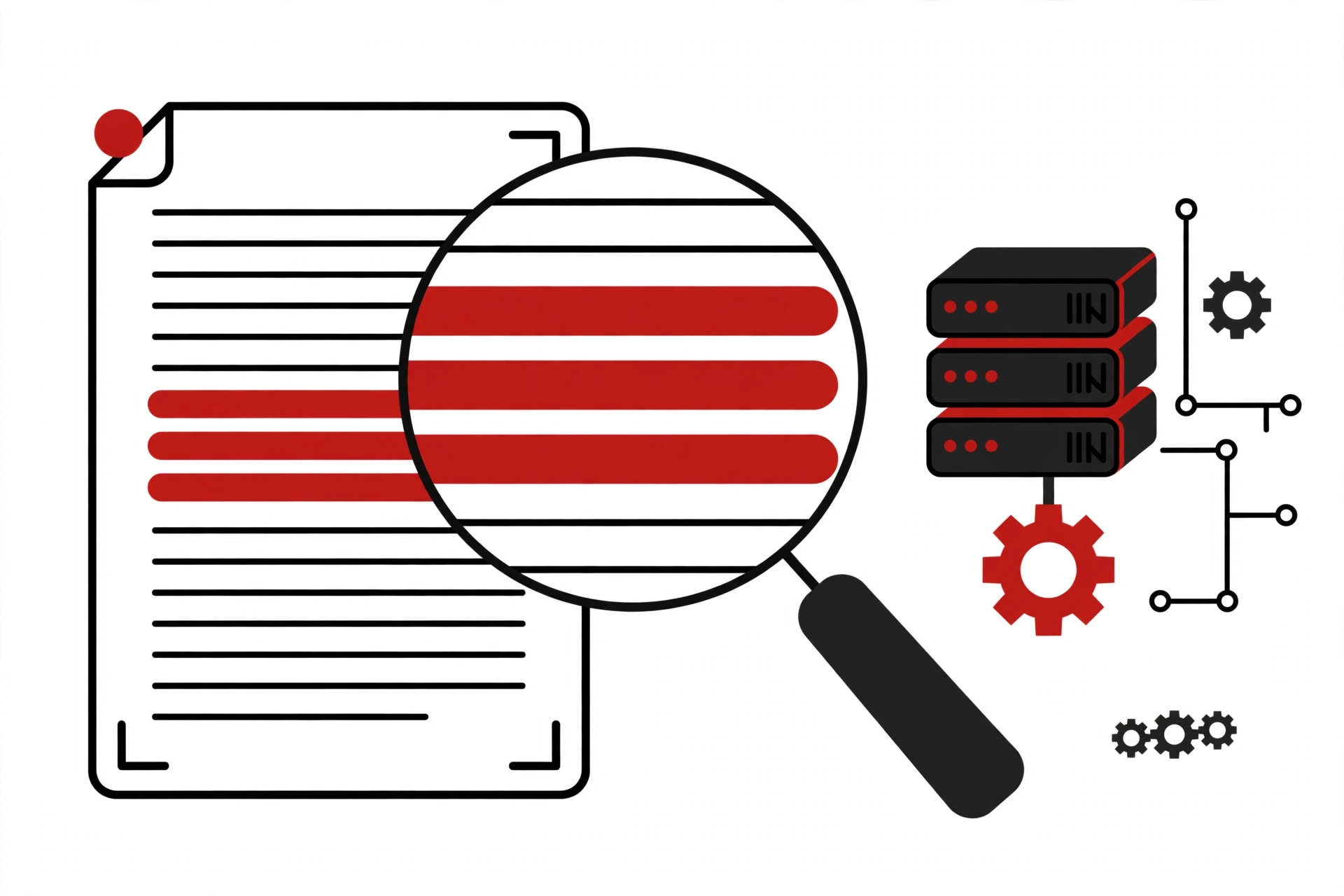 WordPress debug.log file illustration showing error log lines being inspected